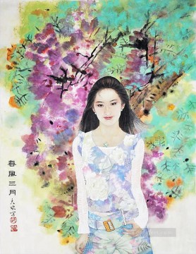 chica moderna tradicional china Pinturas al óleo